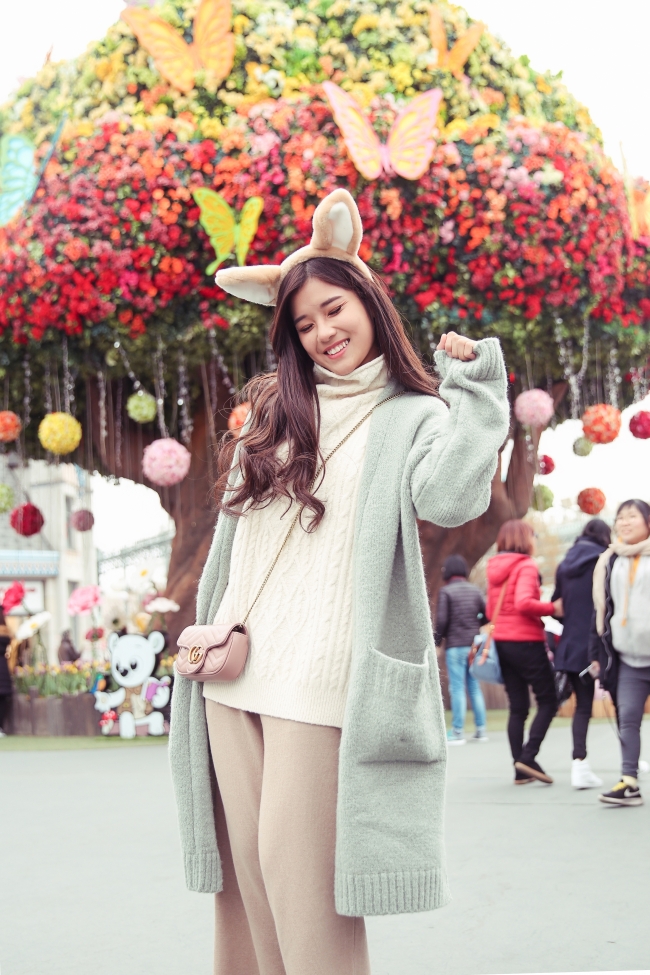 hoang yen chibi khoe ve dep trong veo giua tiet troi han quoc