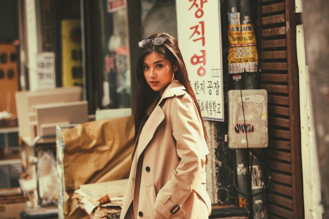 hoang yen chibi khoe ve dep trong veo giua tiet troi han quoc