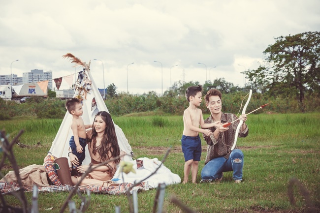 gia dinh dang khoi hoa thanh bo lac tho dan sieu dang yeu