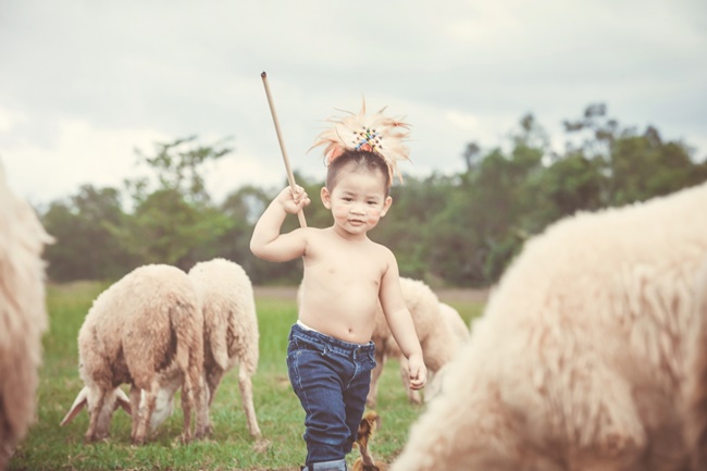 gia dinh dang khoi hoa thanh bo lac tho dan sieu dang yeu