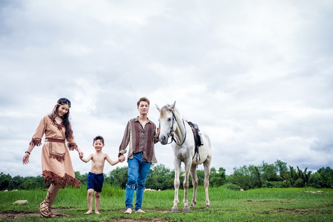 gia dinh dang khoi hoa thanh bo lac tho dan sieu dang yeu