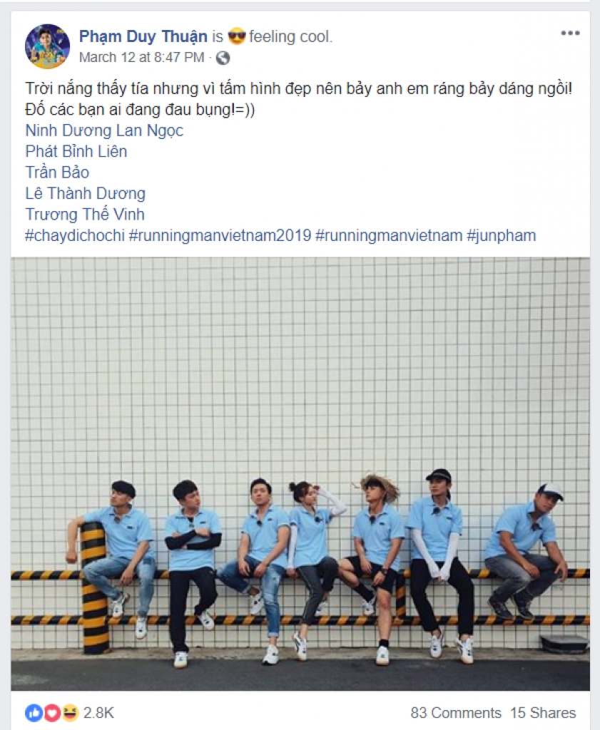 dan cast running man viet nam lap hoi ban than moi cua showbiz