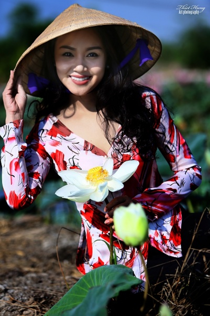 net duyen moi cua hoa hau amy le anh trong bst sen