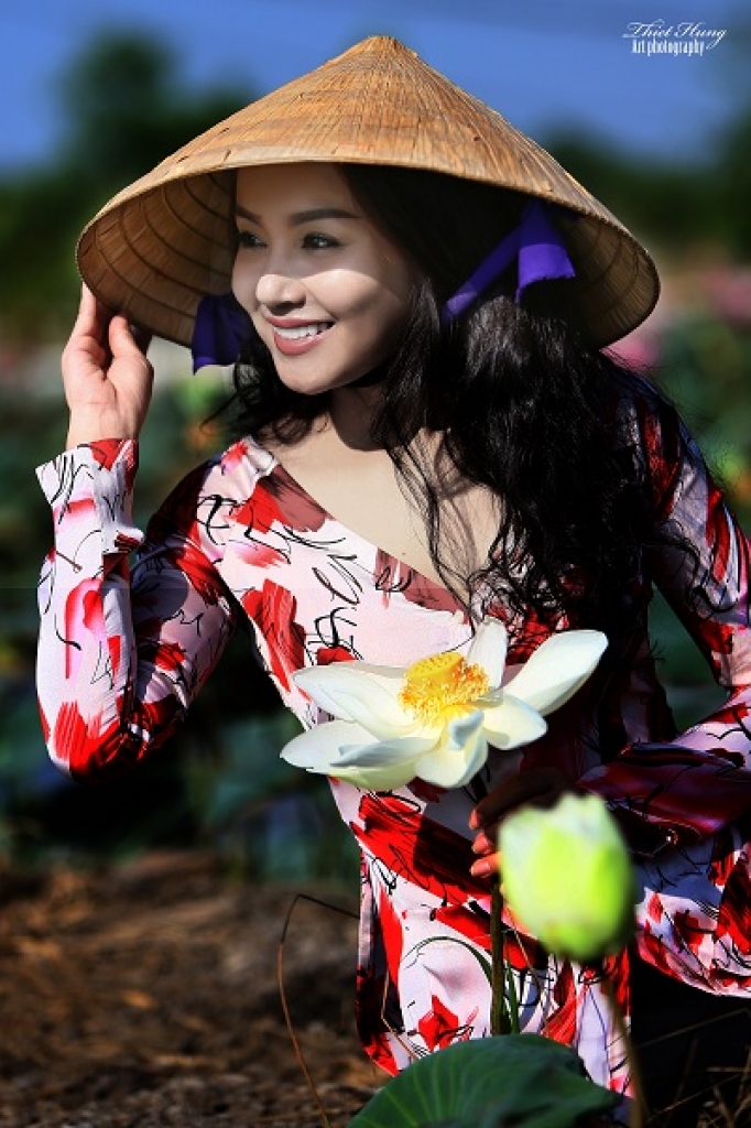 net duyen moi cua hoa hau amy le anh trong bst sen