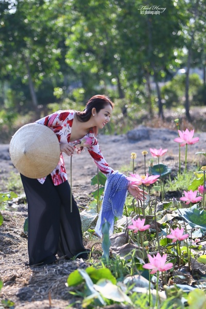 net duyen moi cua hoa hau amy le anh trong bst sen