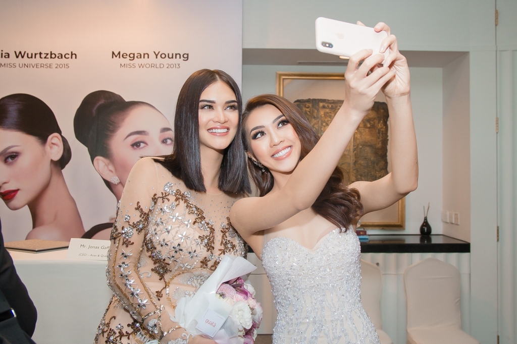 tuong linh hao hung gap go hoa hau the gioi 2013 megan young