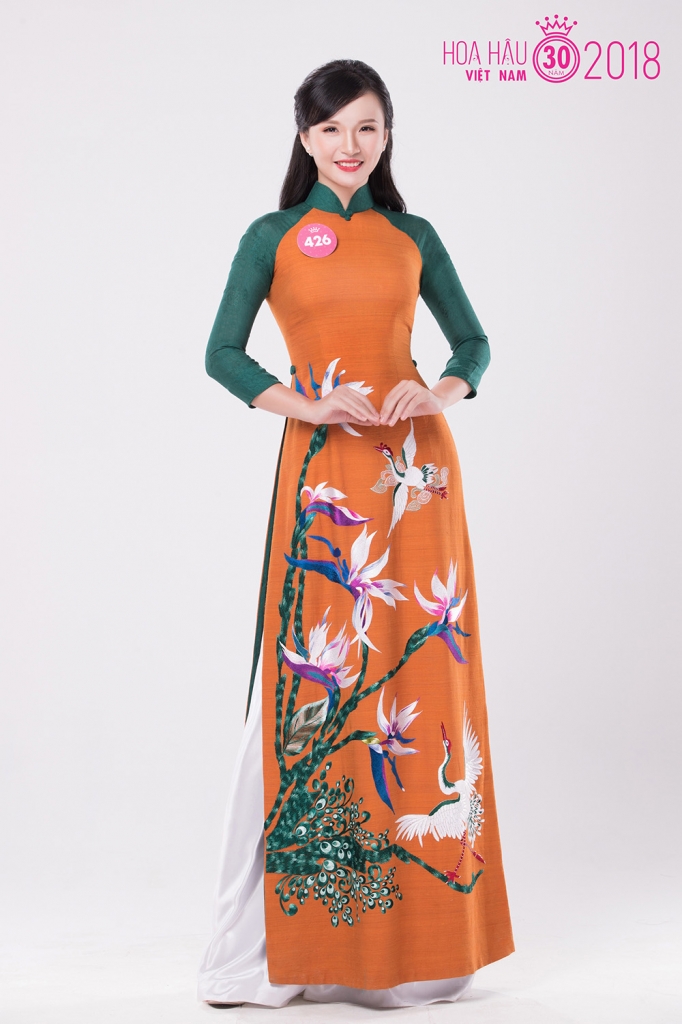 xuyt xoa truoc bo anh ao dai dung chuan hoa hau cua 38 thi sinh hoa hau viet nam chung khao phia bac