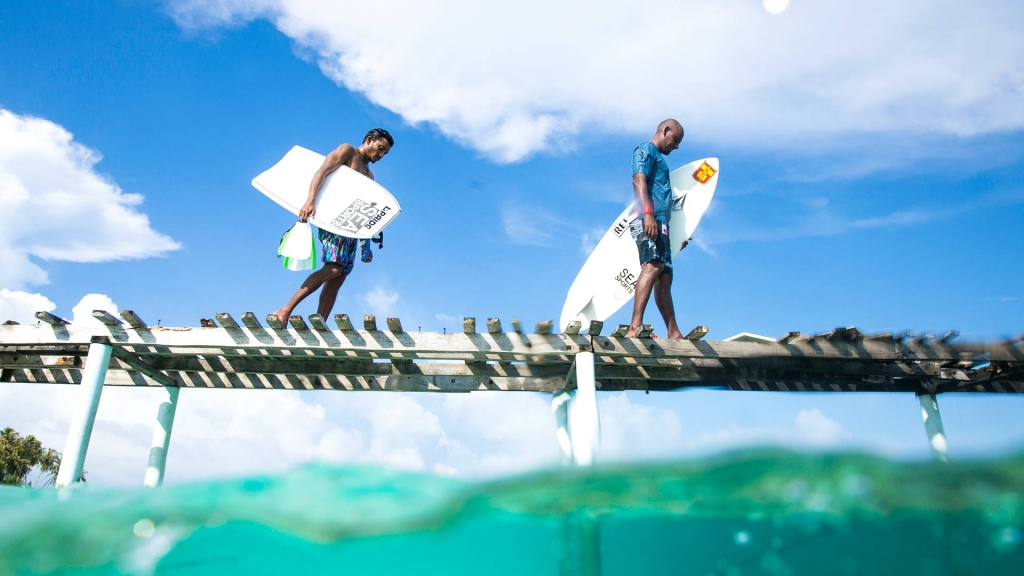 ngam binh minh o dao thien duong maldives