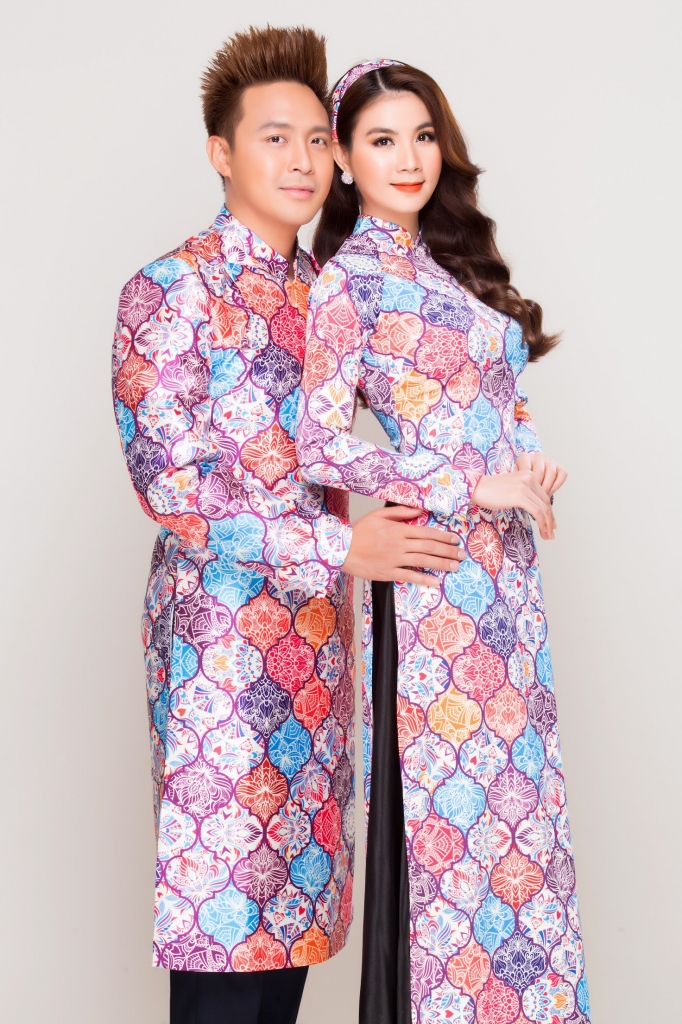 vo chong kha ly thanh duy tinh tu chup anh ao dai xuan
