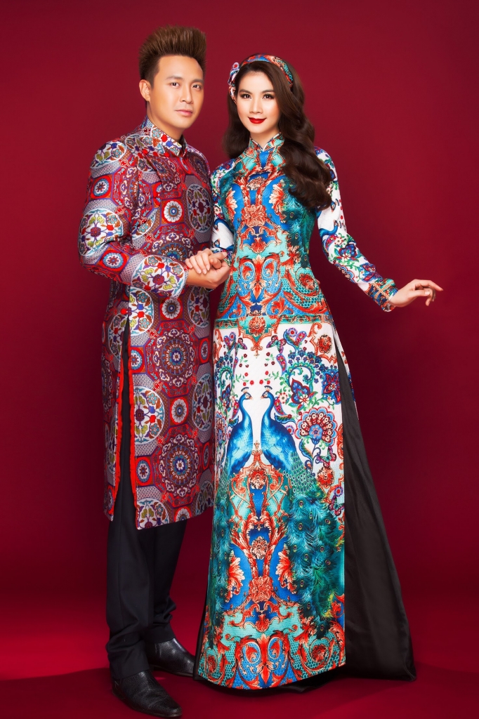 vo chong kha ly thanh duy tinh tu chup anh ao dai xuan