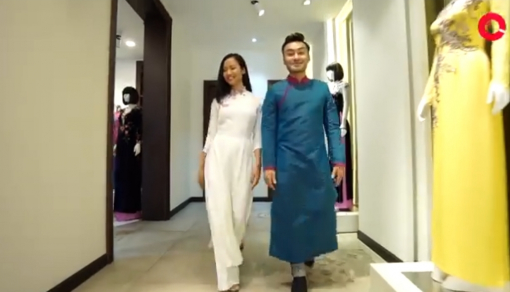 ngam suboi khac la trong trang phuc ao dai co truyen