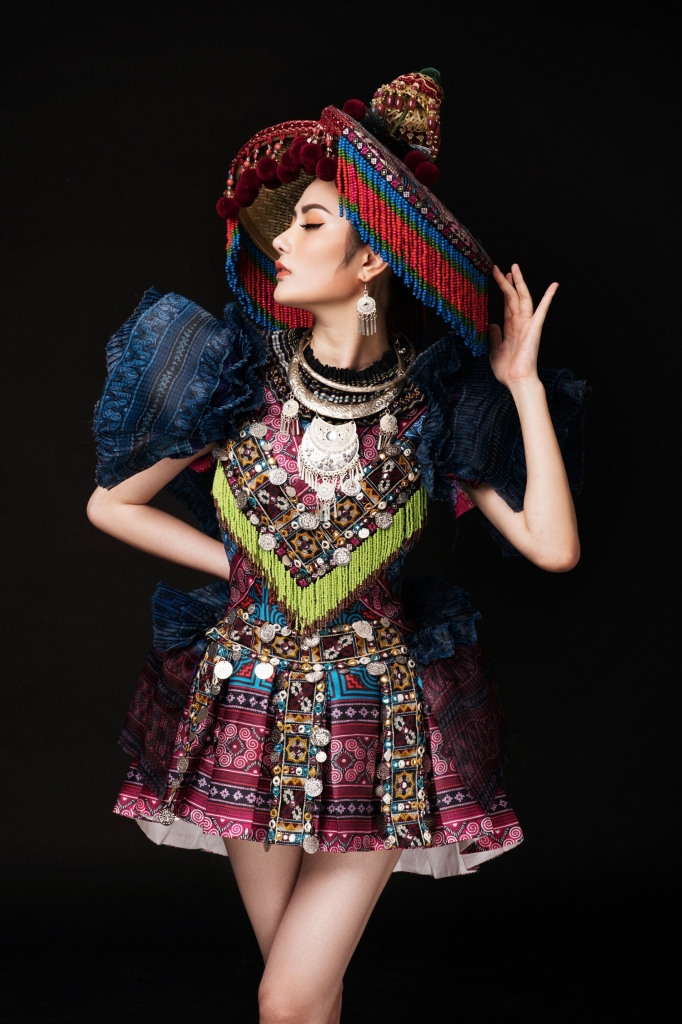 dieu linh mang trang phuc son nu hmong den voi miss tourism queen international 2018