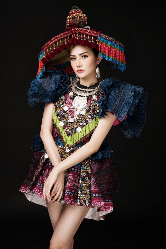 dieu linh mang trang phuc son nu hmong den voi miss tourism queen international 2018