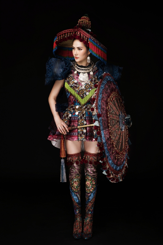 dieu linh mang trang phuc son nu hmong den voi miss tourism queen international 2018