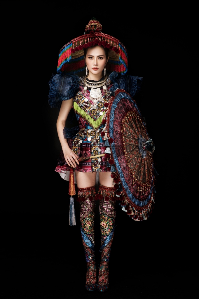 dieu linh mang trang phuc son nu hmong den voi miss tourism queen international 2018