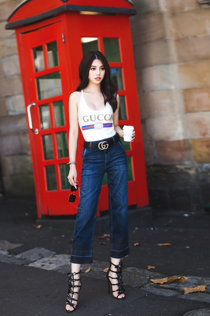 jolie nguyen goi y phong cach thoi trang dao pho ngay he