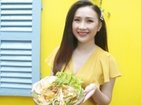 MC Hoài Hương và món gỏi gà rong biển