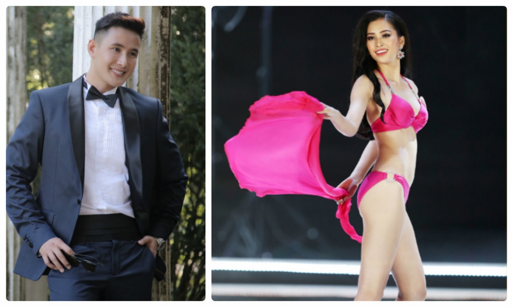 su trung hop dang kinh ngac giua hoa hau tran tieu vy va nam vuong hung justyle
